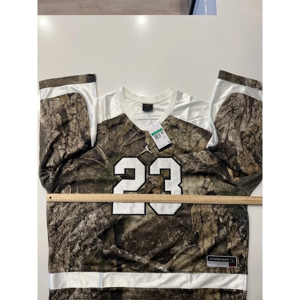 Jordan Brooklyn Realtree Hockey Jersey Men's XL Camo White Oversized 23